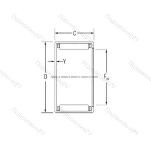 Подшипник игольчатый радиальный MJ-16161