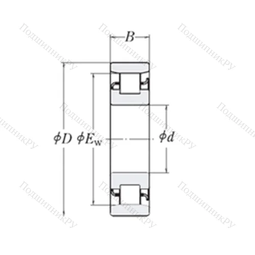 Подшипник роликовый радиальный XLRJ 4