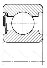 Подшипник  6303-RS (160303) размер 17x47x14 от производителя  SKF