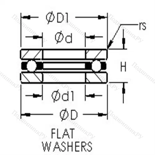 Подшипники шариковые упорные F 9-17 от производителя  AST