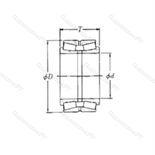 Подшипник роликовый радиально-упорный 46T 080804