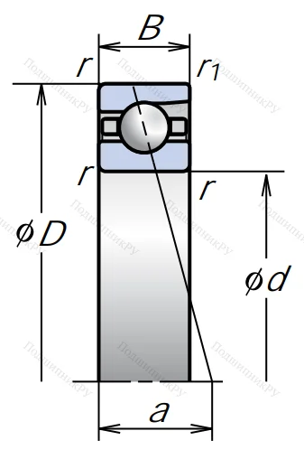 Сверхточный подшипник 7903 CTRSULP 3