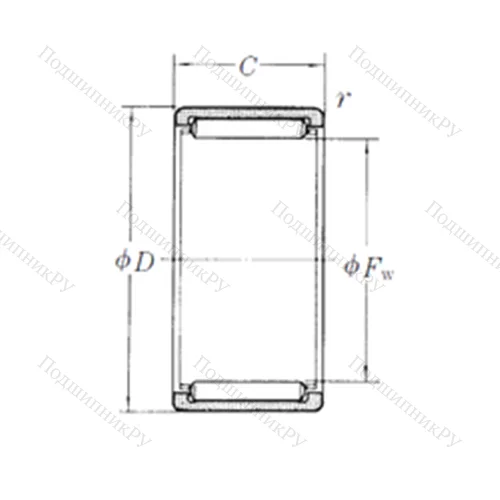 Подшипник игольчатый радиальный RLM 657835-1 от производителя  NSK