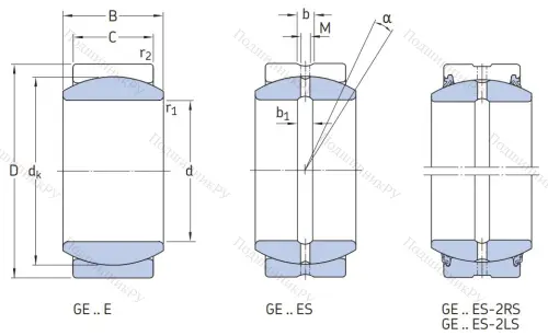 Шарнирный подшипник GE 140 ES 2RS в Барнауле