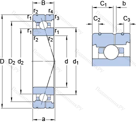 Подшипник 71920 CB/HCP 4AL в Барнауле