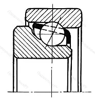 Подшипник  916704 размер 20x62x17 от производителя  ГПЗ-8