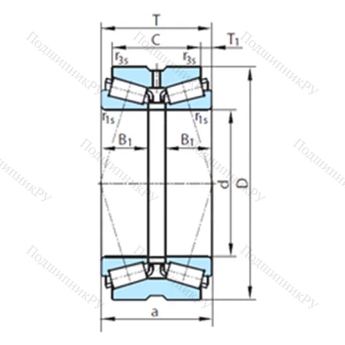 Подшипник роликовый радиально-упорный  612-332