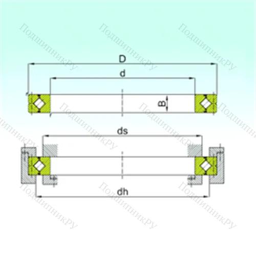 Подшипник роликовый опорно-поворотный CRBC 60040 от производителя  ISB