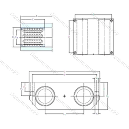 Подшипник шариковый линейный LQBR 50-2LS от производителя  SKF