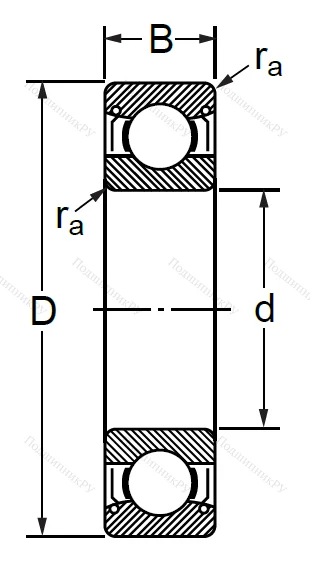 Шариковый однорядный подшипник 76-80117 (6017 ZZC 3) в Барнауле