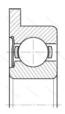 Подшипник  3860084 размер 4x9x4