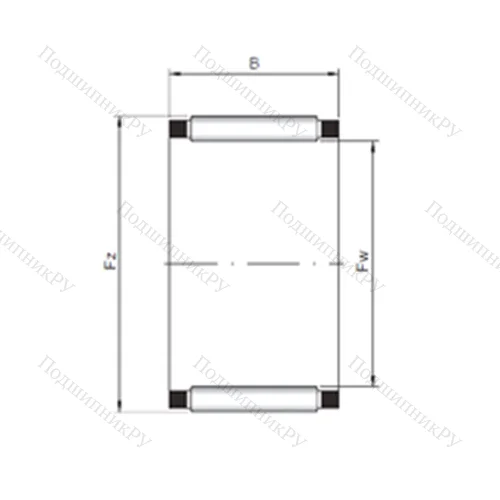 Подшипник игольчатый радиальный K 23x28x24