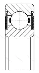Модификация подшипника 180508АК2С17 размер 40x80x23 от производителя  ГПЗ-23 Модификация подшипника 180508АК2С17 размер 40x80x23 от производителя  ГПЗ-23