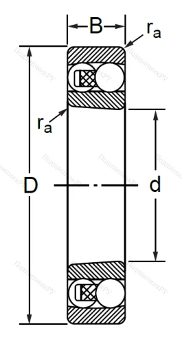 Двухрядный шариковый подшипник 1206 K в Барнауле