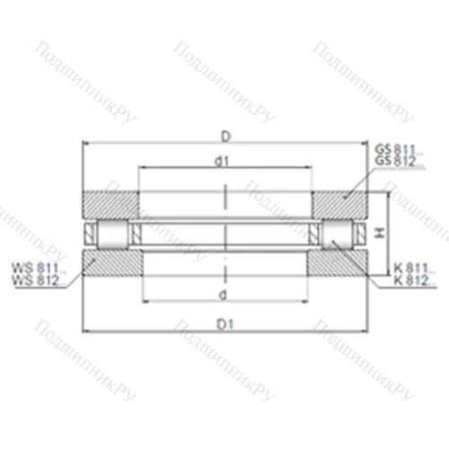 Подшипник роликовый упорный 81210 от производителя  CX
