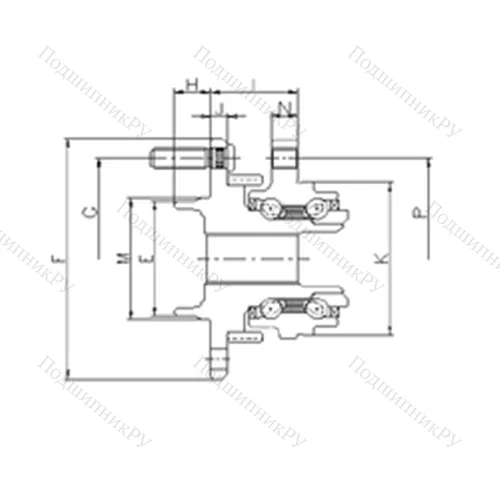 Подшипник шариковый радиально-упорный IJ 123010