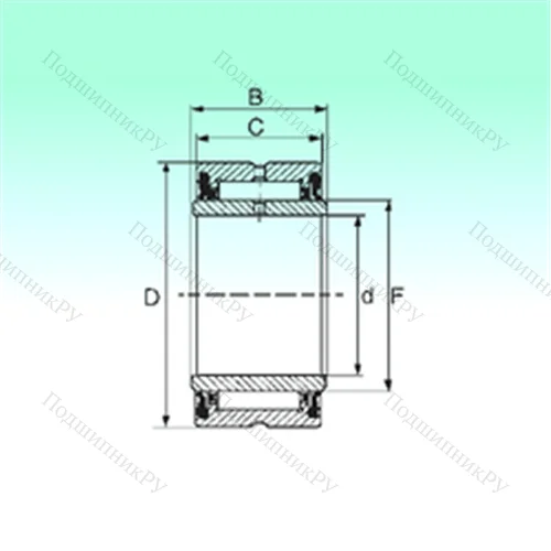 Подшипник игольчатый радиальный NA 4909 2RS