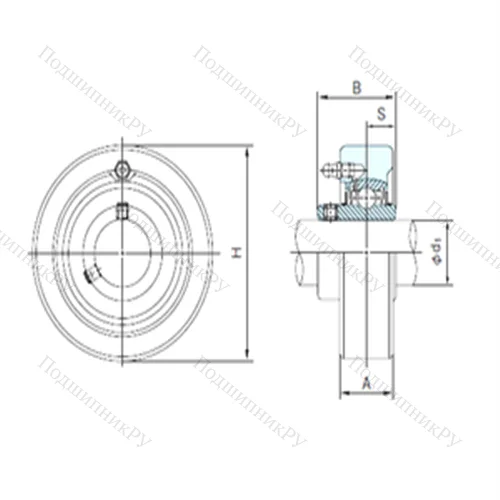 Подшипниковый узел шариковый радиальный UCCX 06