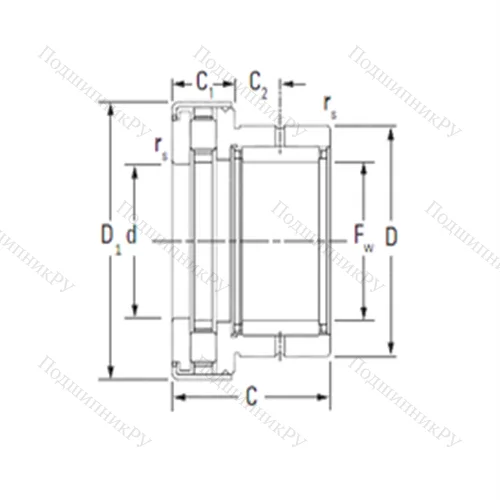 Подшипник комбинированный NAXR 15.Z от производителя  TIMKEN