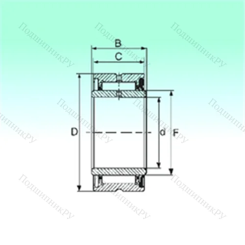 Подшипник игольчатый радиальный NA 4910 RS