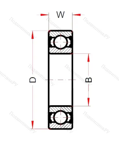 Высокотемпературный подшипник 6306 BHTS ZZ 280° (BECO) от производителя  BECO