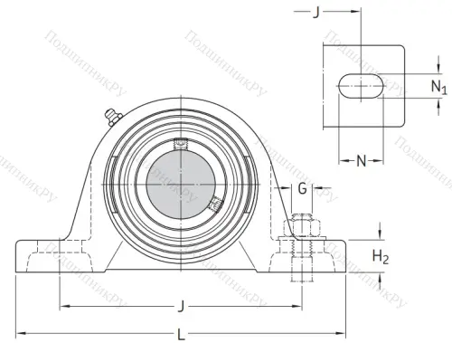 Подшипниковый корпус SY 507 M (P 207) в Барнауле