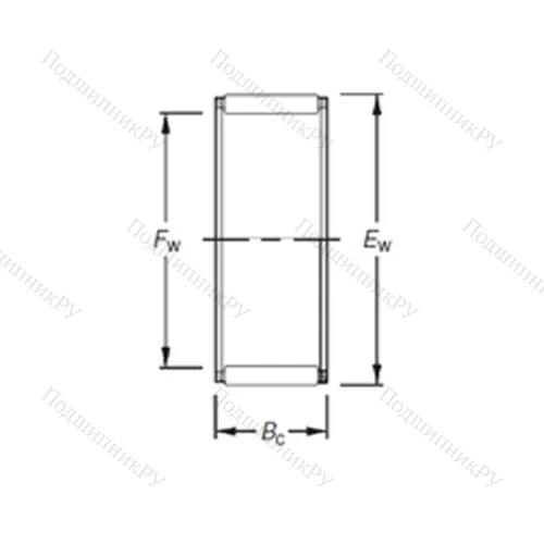 Подшипник игольчатый радиальный K 60X 68X 23FH