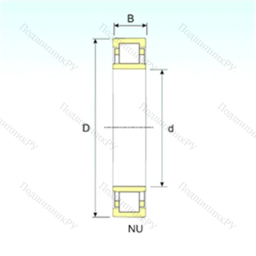 Подшипник роликовый радиальный NU 18/900 от производителя  ISB