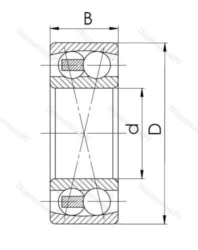 Двухрядный шариковый подшипник 1613 (2313) в Барнауле