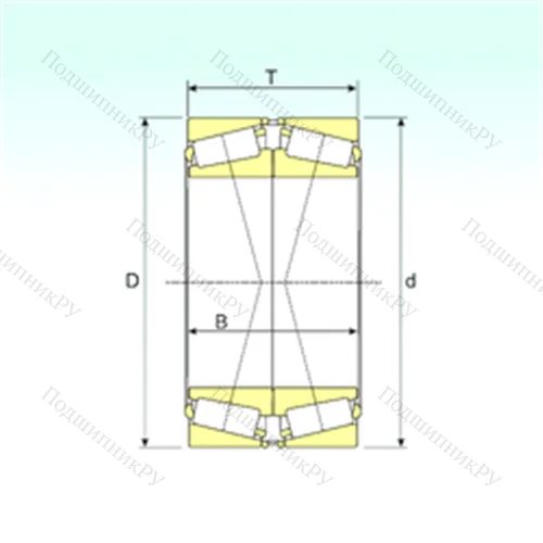 Подшипник роликовый радиально-упорный 32018X/DF от производителя  ISB Подшипник роликовый радиально-упорный 32018X/DF от производителя  ISB