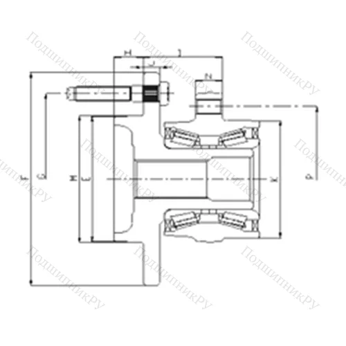 Подшипник шариковый радиально-упорный IJ 223005