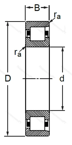 Цилиндрический роликовый подшипник 12310 (NF 310) в Барнауле