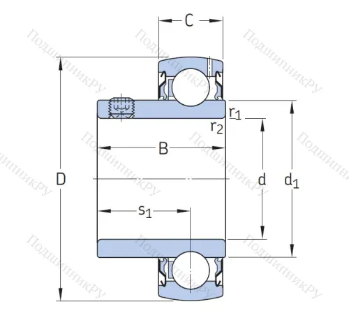 Корпусный подшипник YAT 203 в Барнауле Корпусный подшипник YAT 203 в Барнауле