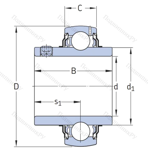 Корпусный подшипник YAR 211-200-2F в Барнауле