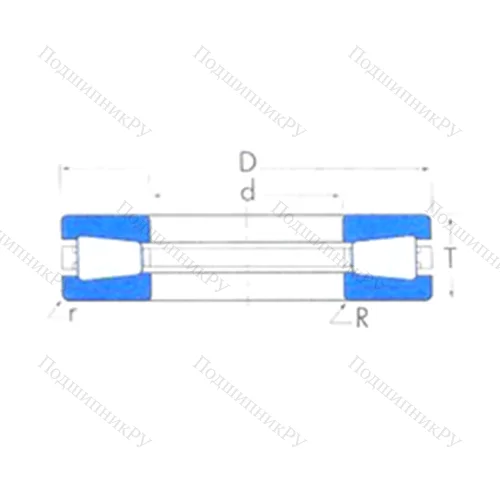 Подшипник роликовый упорный T 1750