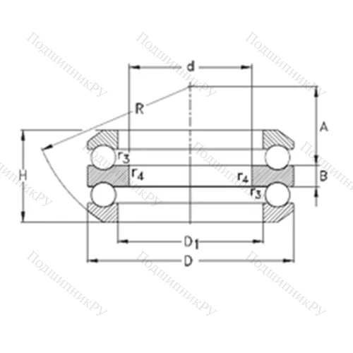 Подшипник шариковый упорный 54213-MP от производителя  NKE