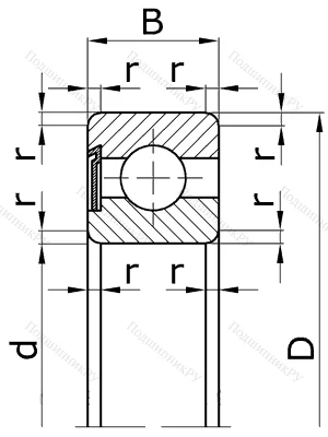 Шариковый однорядный подшипник 60205 (6205 Z) в Барнауле