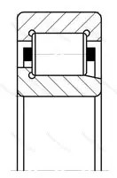 Подшипник  42609 (NJ 2309) размер 45x100x36