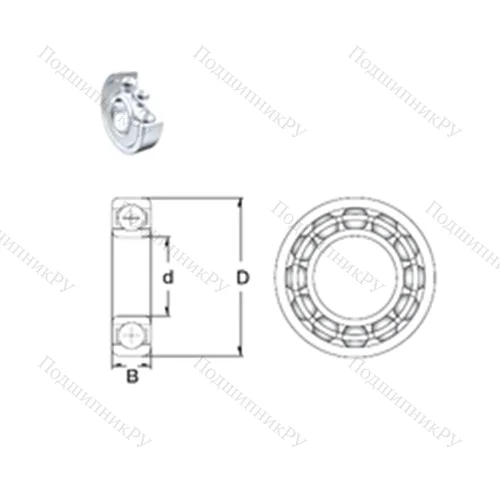 Подшипник шариковый радиальный 6202-2Z 5/8