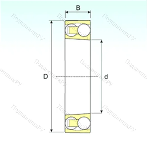 Подшипник шариковый радиальный самоцентрирующийся 2210 KTN 9