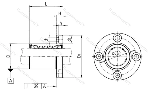 Подшипник LMEF 30 UU в Барнауле