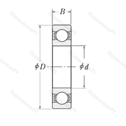 Подшипник шариковый радиальный XLJ 5