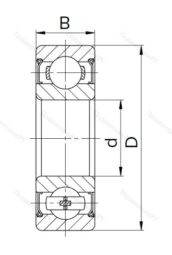 Миниатюрный шариковый подшипник 80029 T (629 ZZT) в Барнауле
