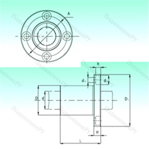 Подшипник шариковый линейный KBF 12-PP от производителя  NBS