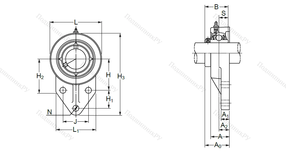 Подшипниковый узел UCFK 208 (UCFH 208) в Барнауле