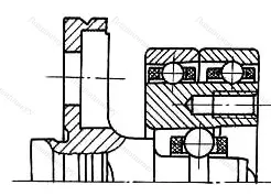 Подшипник  306093 размер 5x14x7,5/17,3