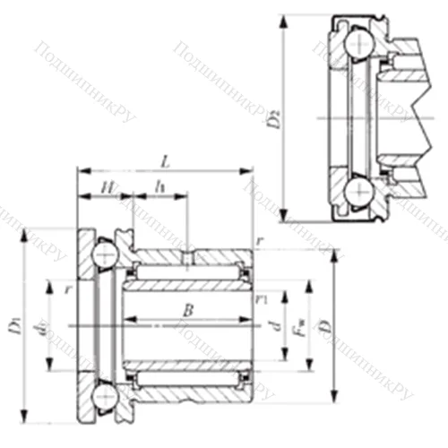 Подшипник комбинированный NAXI 5040Z