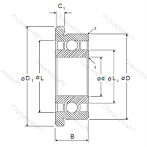 Подшипник шариковый радиальный RF-1560
