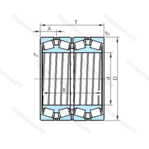 Подшипник роликовый радиально-упорный  612-202