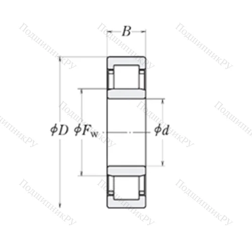 Подшипник роликовый радиальный MMRJ 1.1/2